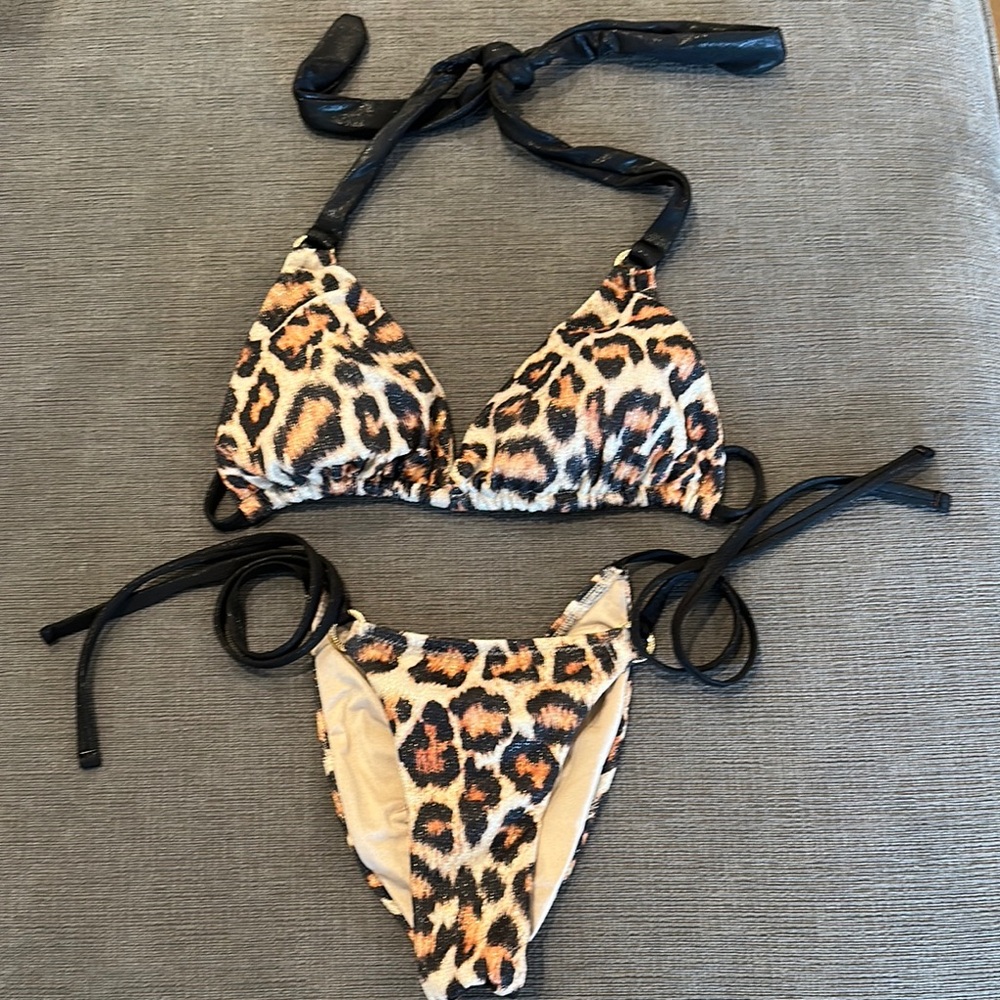 Leopard Print Bikini Set